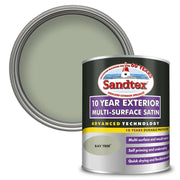Sandtex 10 Year Exterior Multi Surface Satin 750ml Bay Tree