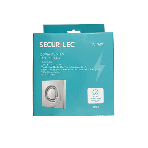 Securlec Silent Fan 2 Speed 100mm 4"