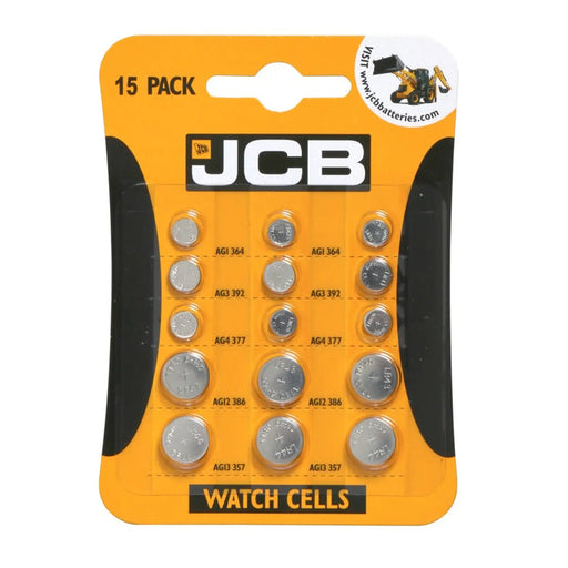 JCB Alkaline Watch Batteries Pack 15