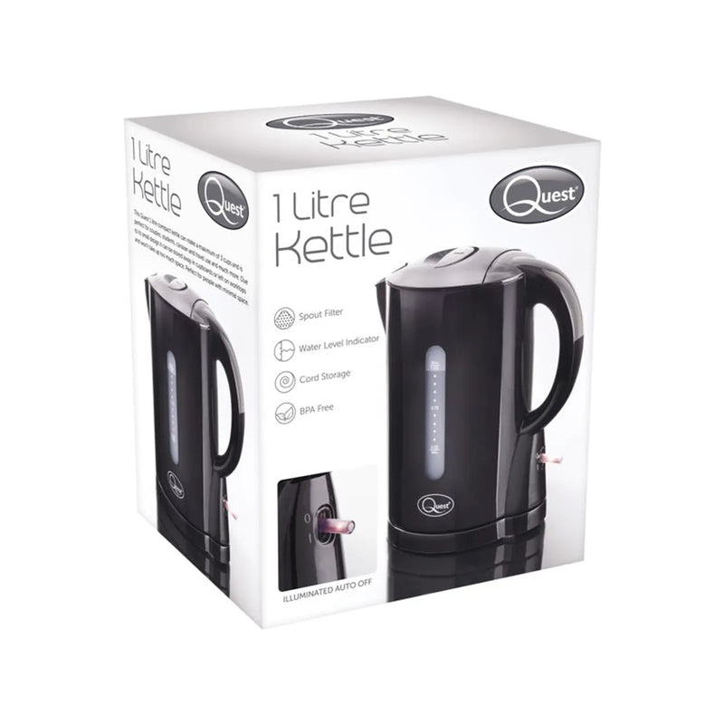 Quest 1L Jug Kettle Black