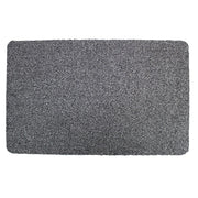 JVL Dirt Guard Plain Cotton Barrier Doormat 50 x 75cm Light Grey