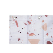 Croydex Shower Curtain 1800mm Pink Terrazzo