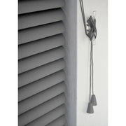 RENAISSANCE PVC Wide Venetian Blind Grey 105cm