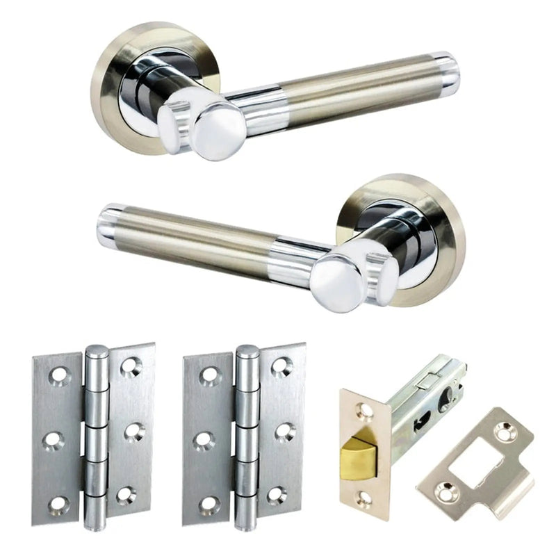 Securit Venus Latch Door Handle Pack Stainless Steel