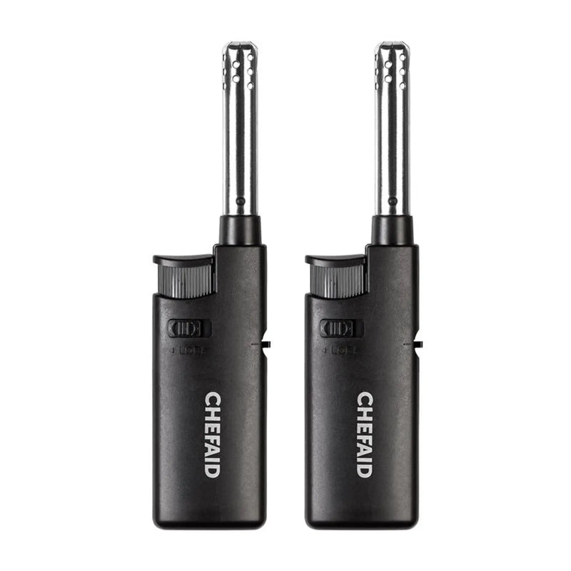 Chef Aid Coloured Refillable Lighters Small, Pack of 2