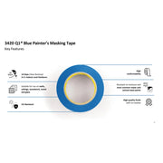 Q1 Blue Painters Masking Tape 38mm x 50m