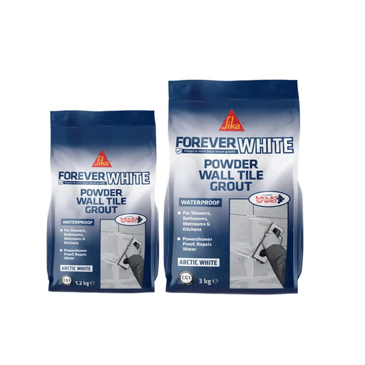 Sika Forever White Powder Wall Tile Grout 1.2kg Arctic White