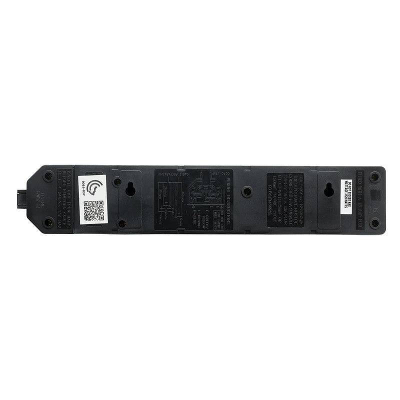 Masterplug 4 Socket 13 Amp Heavy Duty Trailing Socket Black