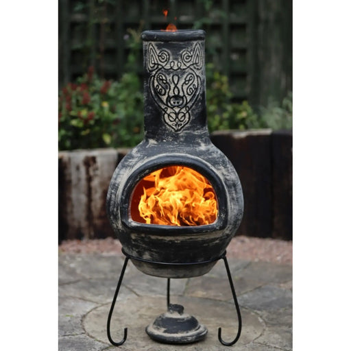 Gardeco Wolf Charcoal Mexican Chimenea 110cm