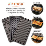 Tower 3 in 1 Deep Fill Sandwich Maker 900w
