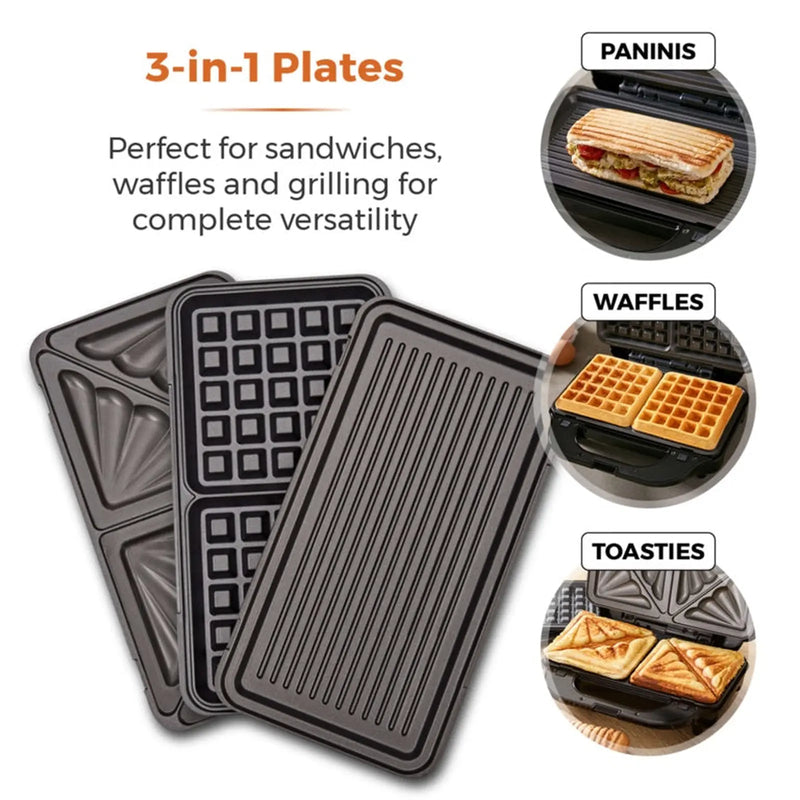 Tower 3 in 1 Deep Fill Sandwich Maker 900w