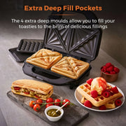 Tower 3 in 1 Deep Fill Sandwich Maker 900w
