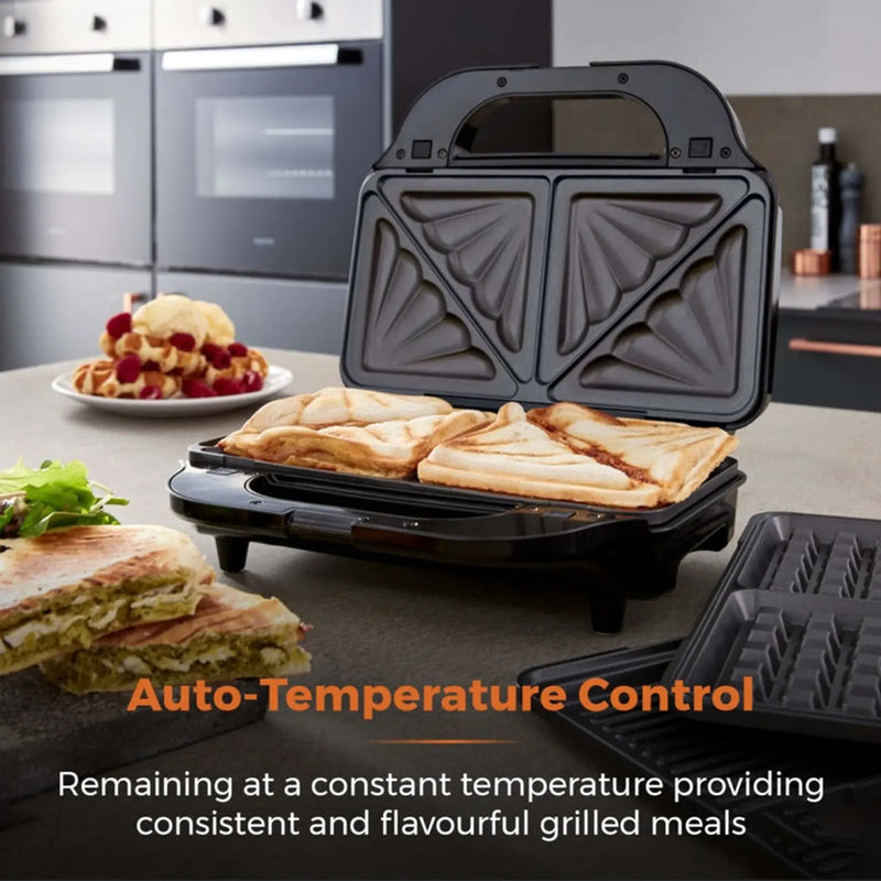 Tower 3 in 1 Deep Fill Sandwich Maker 900w
