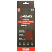 Abracs Orbital Clamped Sander Sheets With Holes 93mm x 230mm 120g