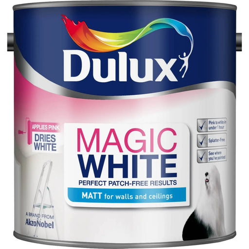 Dulux Magic White Matt 2.5L Pure Brilliant White