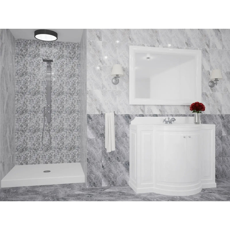Kai Jasper Grey Marble Wall Tile 24 x 40cm 1.2m2