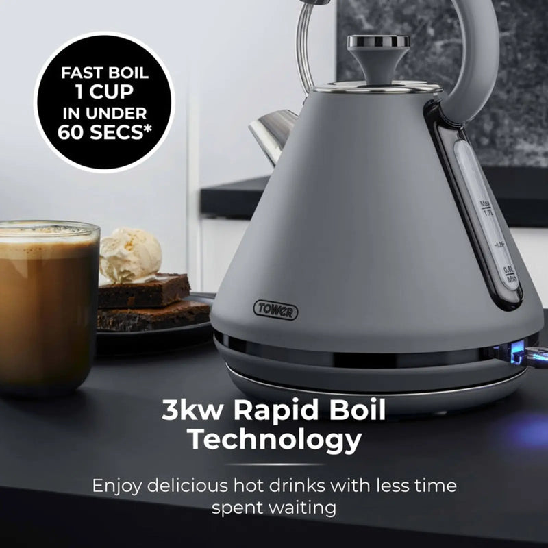 Tower Sera Grey Kettle 3kw 1.7L