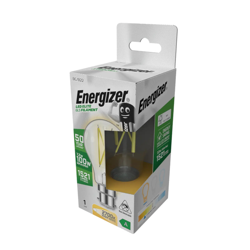 Energizer B22 A Rated GLS 2700k 7.2w
