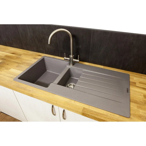 Reginox Grey Granite Sink 1.5 Bowl 1000 x 500mm