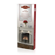 Hearth & Home Folding Fire Guard Black 4 Sections