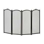 Hearth & Home Folding Fire Guard Black 4 Sections