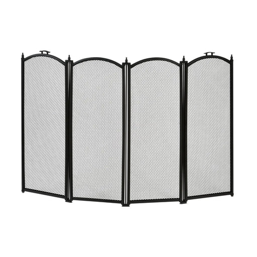 Hearth & Home Folding Fire Guard Black 4 Sections