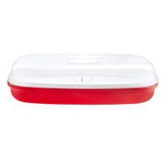 Pendeford Microwave It Fish Steamer Red
