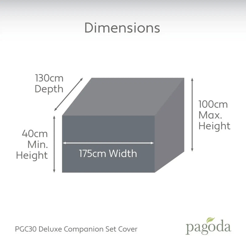 Pagoda Deluxe Companion Set Cover 175 x 100 x 130cm