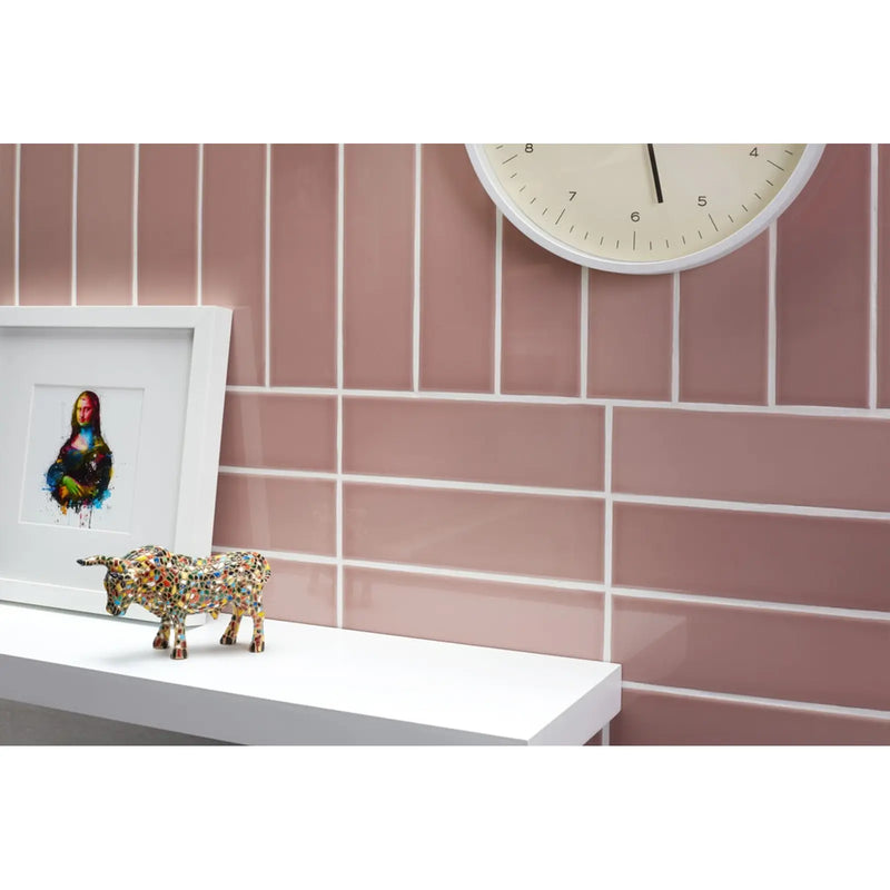 Johnson Tiles South Bank Blossom Gloss Field 245 x 75mm 0.99m2