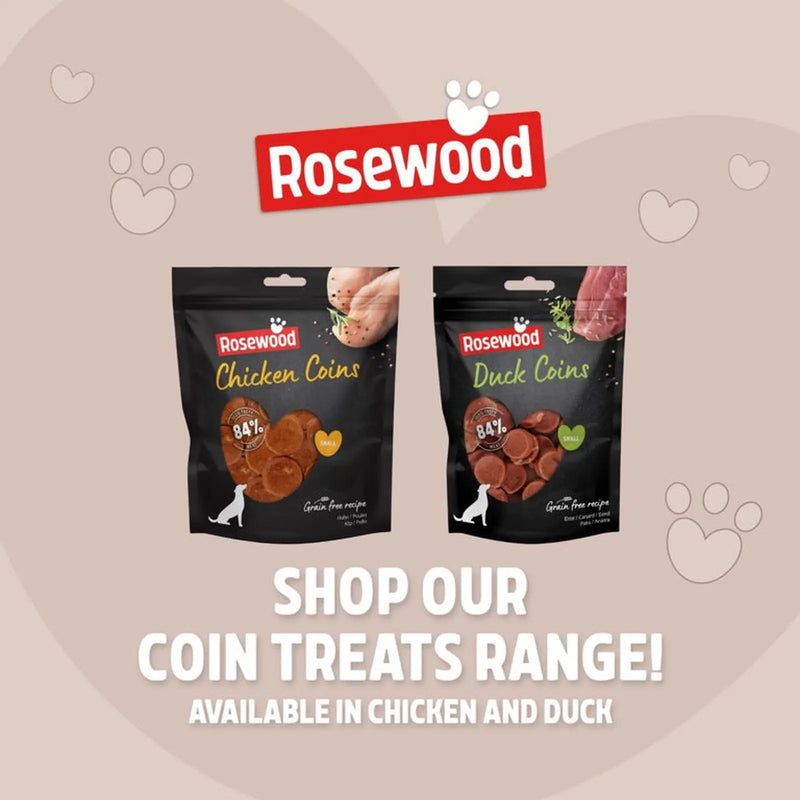 ROSEWOOD Duck Coins Dog Treats 100g