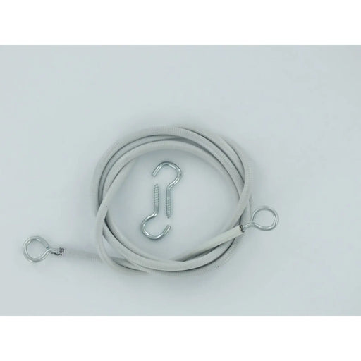 Securpak Curtain Wire 158cm + Hooks Eyes