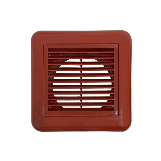 Securlec Inlet/Outlet Multi Fit Fixed Grill Terracotta 100mm 4"
