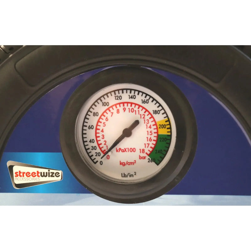 Streetwize Tyre Shape Air Compressor Black
