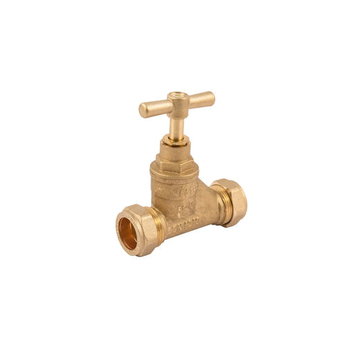 Securplumb WRAS Brass CXC Stopcock 22mm