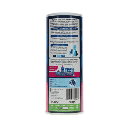 Crystale Easy Pour Dishwasher Salt 900g