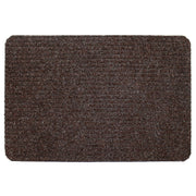 JVL Delta Ribbed Indoor Doormat 40 x 60cm Dark Brown