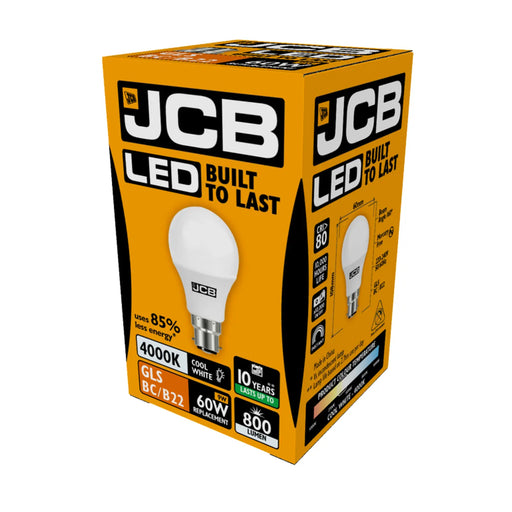 JCB LED A70 10W B22 Boxed