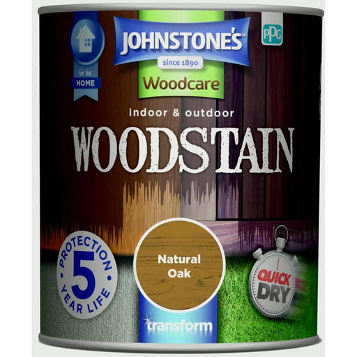 Johnstone's Indoor & Outdoor Woodstain 750ml Natural Oak