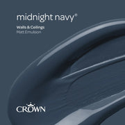 Crown Walls & Ceilings Silk 2.5L Midnight Navy