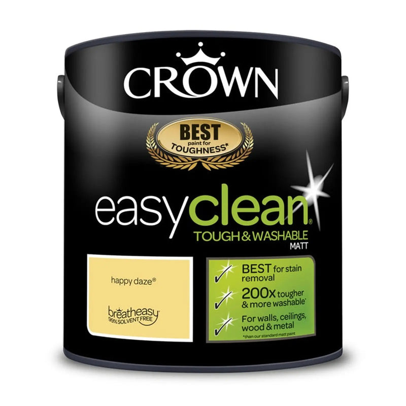 Crown Easyclean Matt Emulsion 2.5L Happy Daze