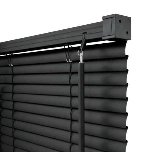 RENAISSANCE PVC Wide Venetian Blind Black 75cm