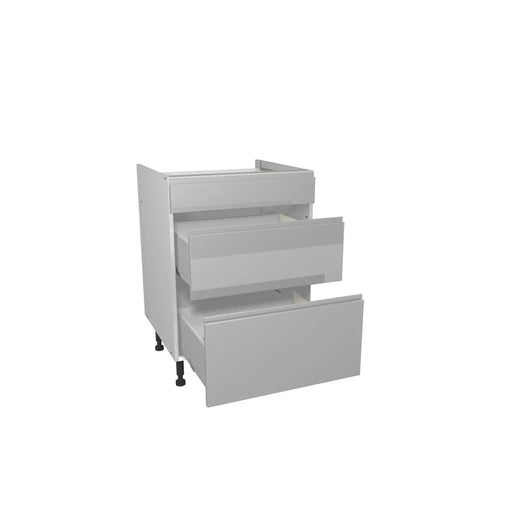 Gower Rapide+ Capri Grey 3 Drawer Unit 600mm