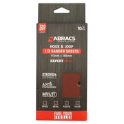 Abracs Orbital Hook & Loop Sander Sheets 93mm x 185mm 120g