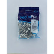 Securfix Stainless Steel Plastic Headed Nail White 65mm 50 Pack