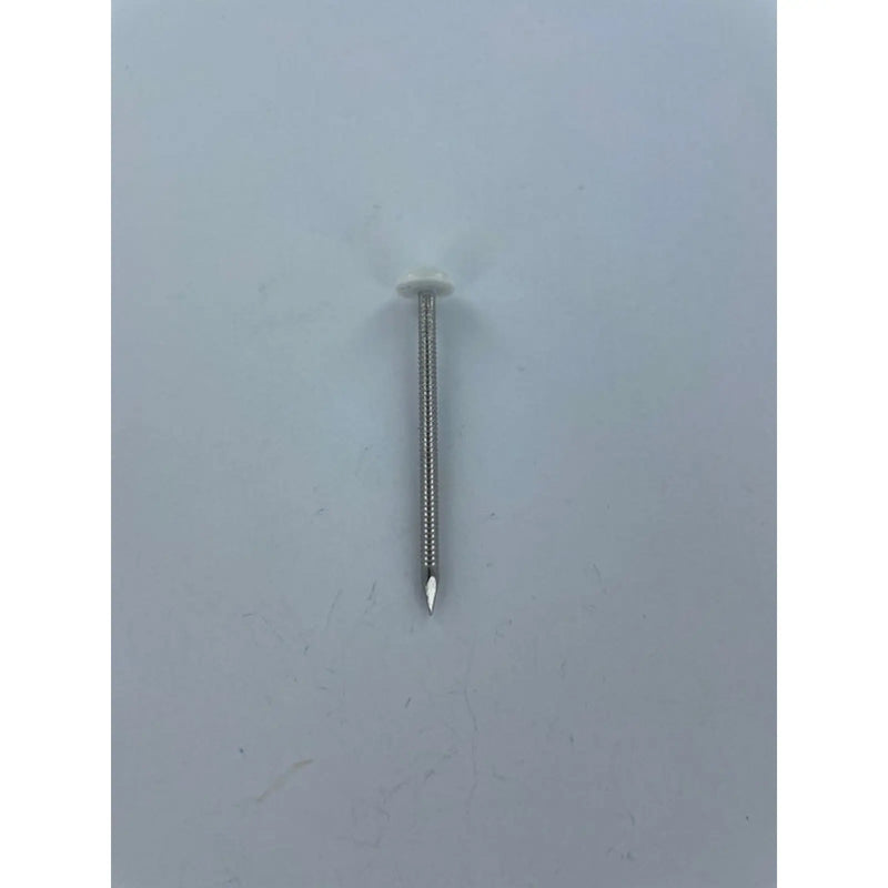 Securfix Stainless Steel Plastic Headed Nail White 65mm 50 Pack