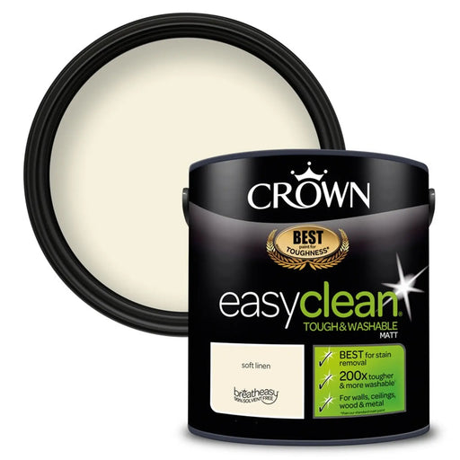 Crown Easyclean Matt Emulsion 2.5L Soft Linen