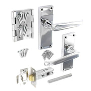 Securit Flat Internal Handle Pack Chrome