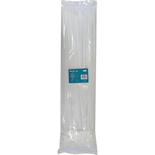 Securlec Cable Ties White 550mm x 8mm Pack 100