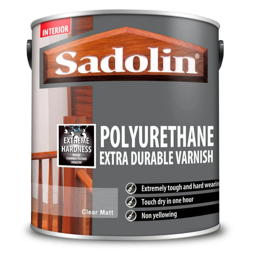 Sadolin Polyurethane Extra Durable Varnish Clear Matt 2.5L