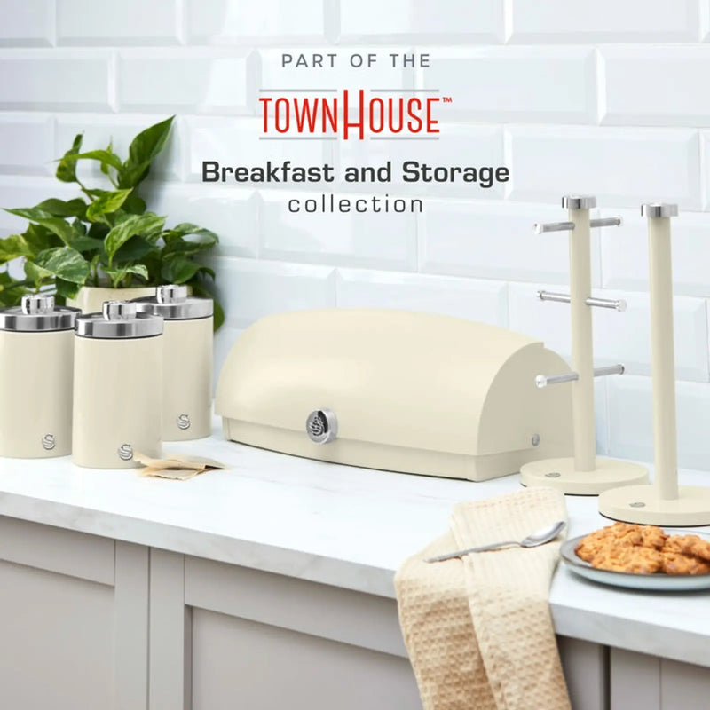Swan Townhouse Bread Bin Cream